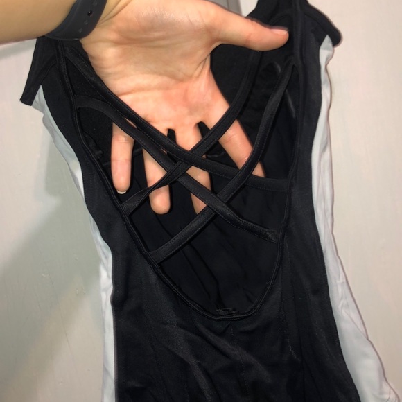 Black and grey dance leotard - Picture 2 of 3